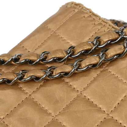 Chanel Gold Calfskin Mademoiselle Lock Shoulder Bag