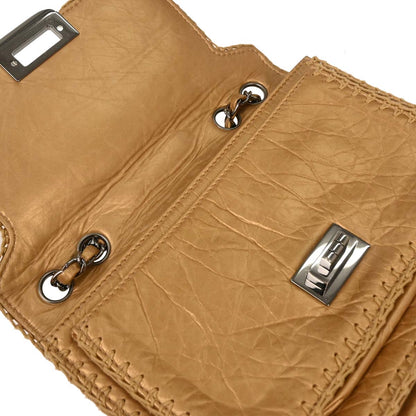 Chanel Gold Calfskin Mademoiselle Lock Shoulder Bag