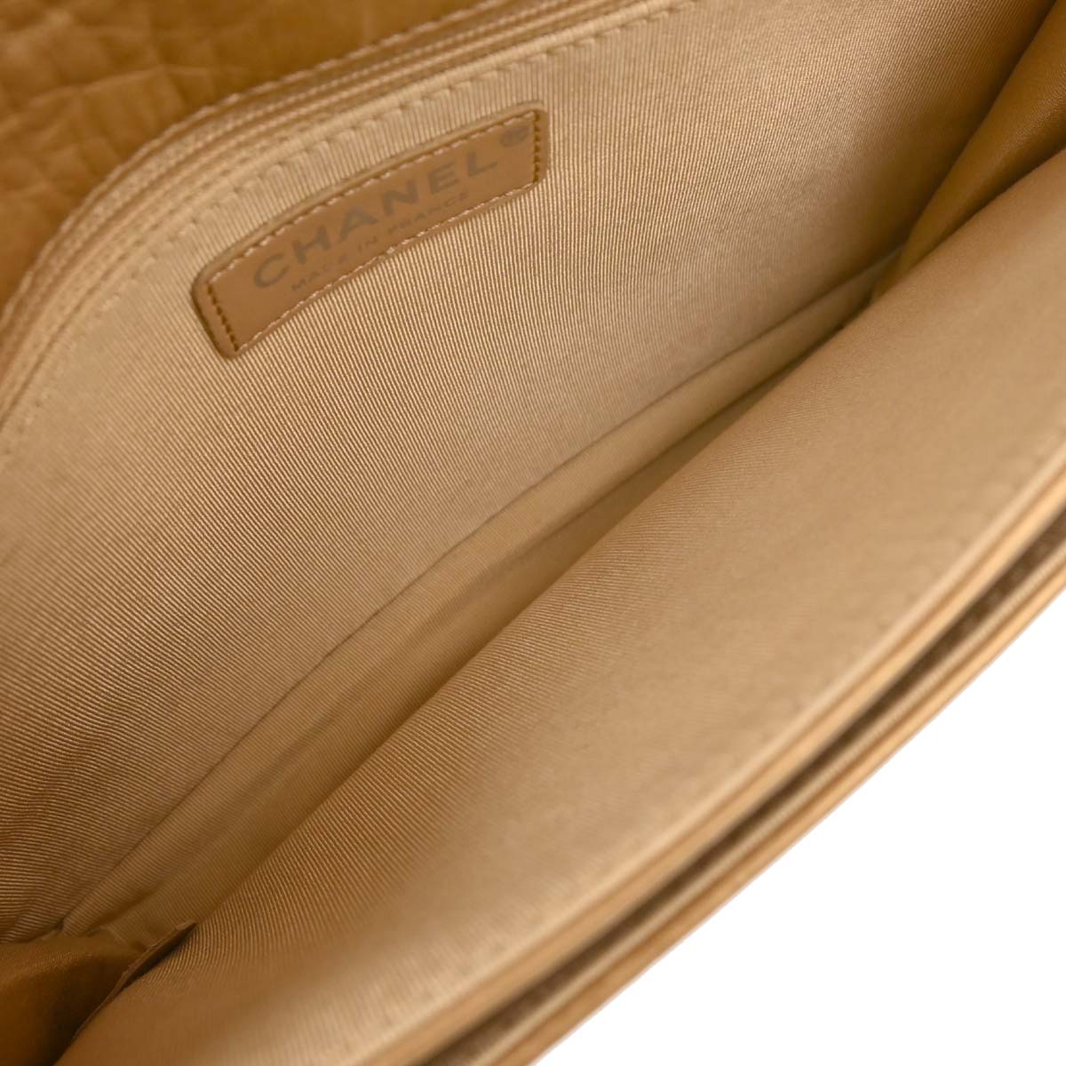 Chanel Gold Calfskin Mademoiselle Lock Shoulder Bag