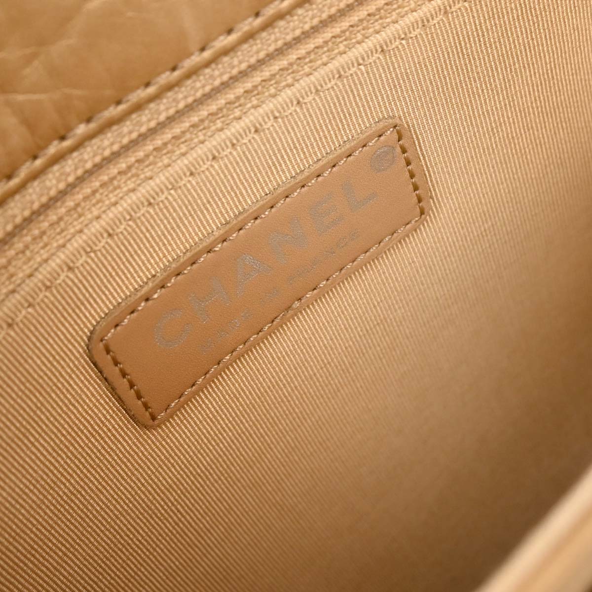 Chanel Gold Calfskin Mademoiselle Lock Shoulder Bag