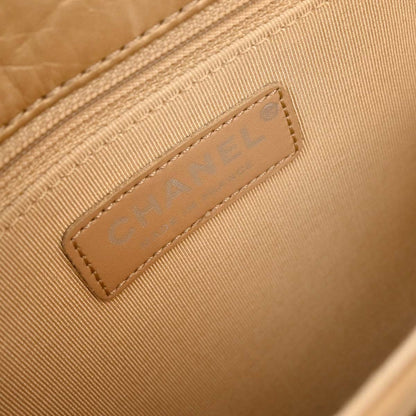 Chanel Gold Calfskin Mademoiselle Lock Shoulder Bag