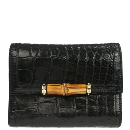 Gucci * Black Crocodile Wallet