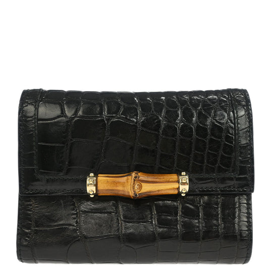 Gucci * Black Crocodile Wallet