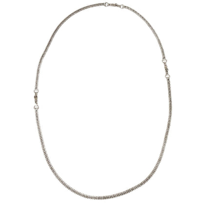 Hermes Necklace Chain Silver Ag925