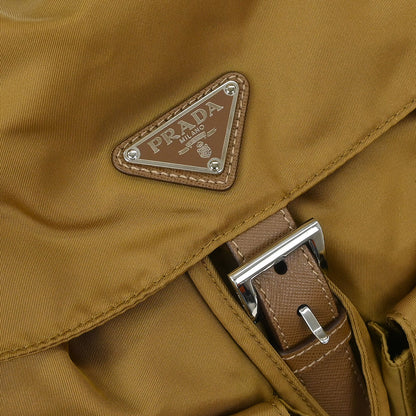 Prada Brown Nylon Backpack