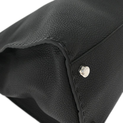Fendi Black Leather Peekaboo Fit 2way Shoulder Handbag