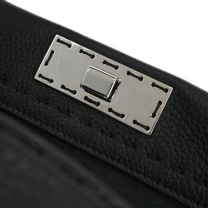 Fendi Black Leather Peekaboo Fit 2way Shoulder Handbag