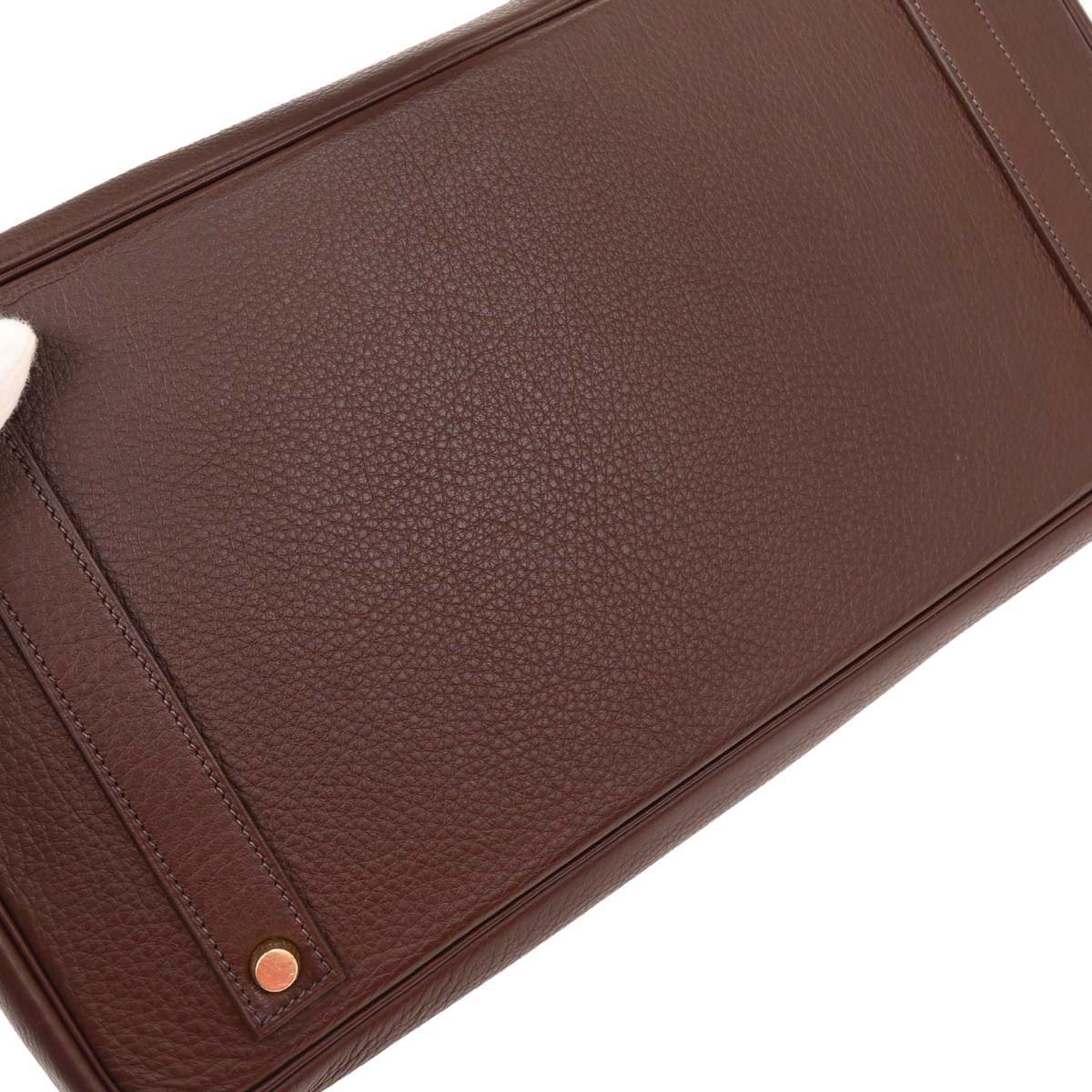 Hermes Havane Taurillon Clemence Birkin 40 Handbag