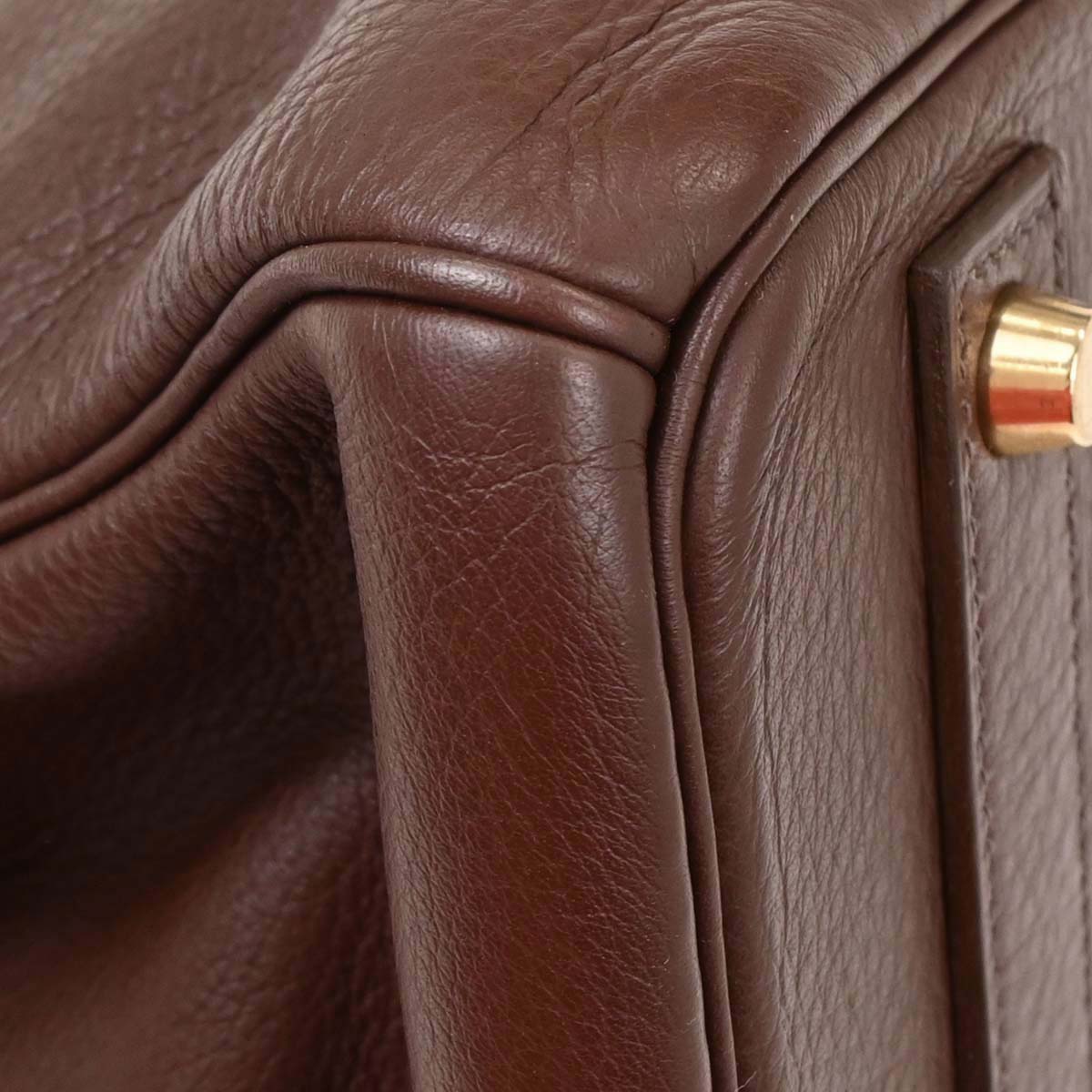 Hermes Havane Taurillon Clemence Birkin 40 Handbag