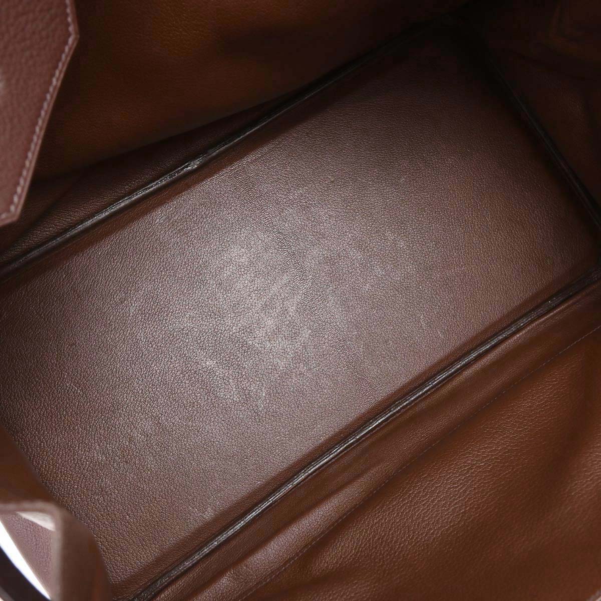 Hermes Havane Taurillon Clemence Birkin 40 Handbag