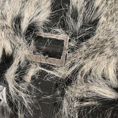 Chanel 2010-2011* Gray Iridescent Calfskin Fantasy Fur Backpack