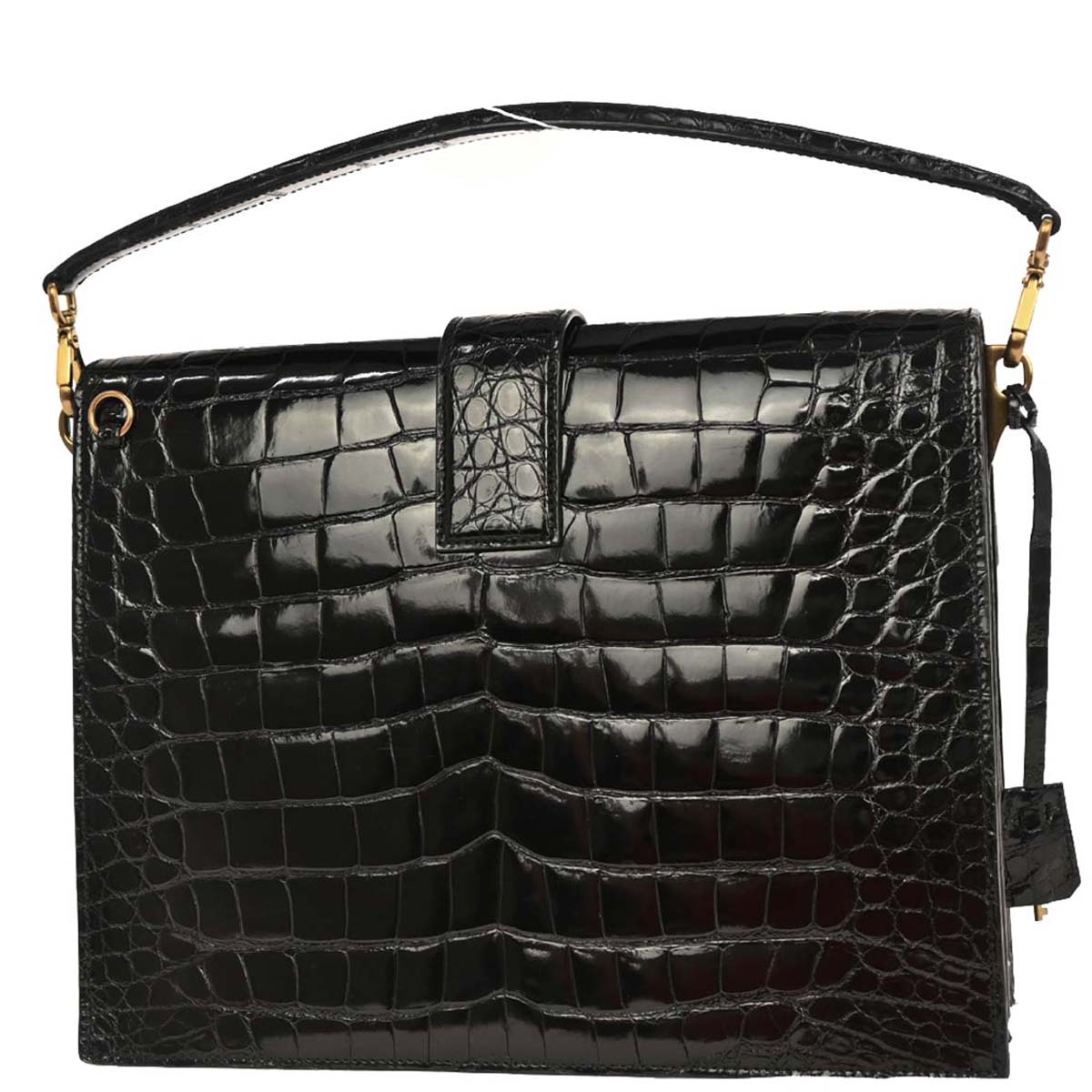 Prada * Black Crocodile Handbag