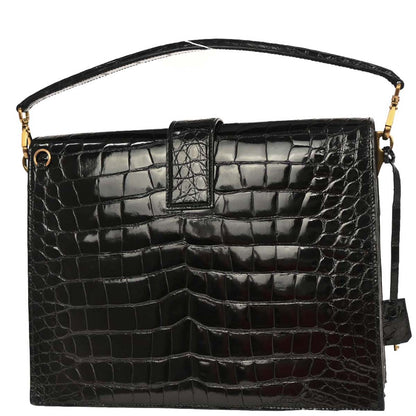 Prada * Black Crocodile Handbag