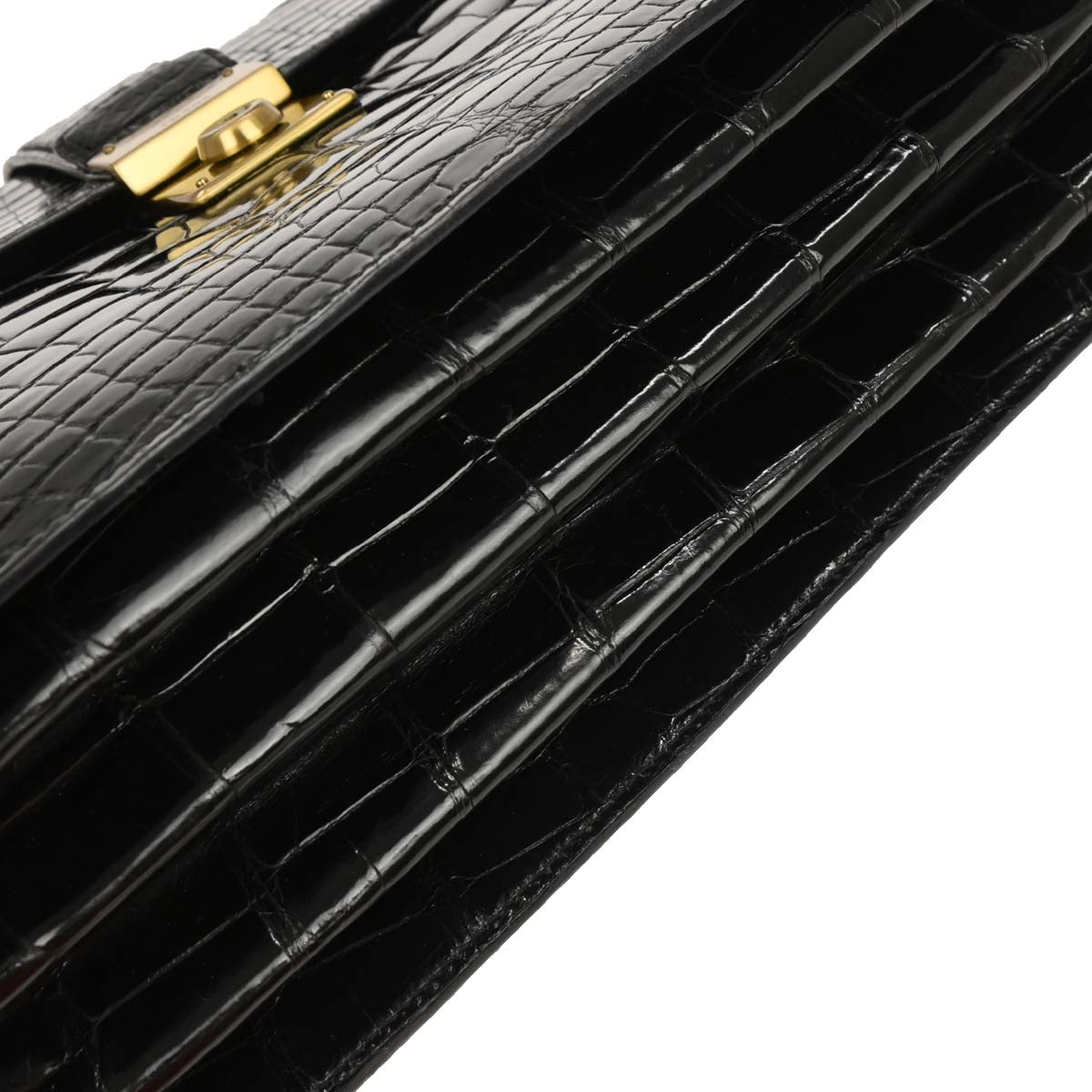 Prada * Black Crocodile Handbag