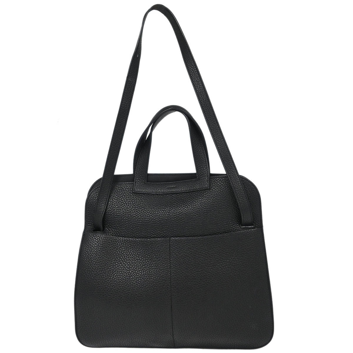 Hermes Black Taurillon Clemence Halzan 31 2way Shoulder Tote Bag