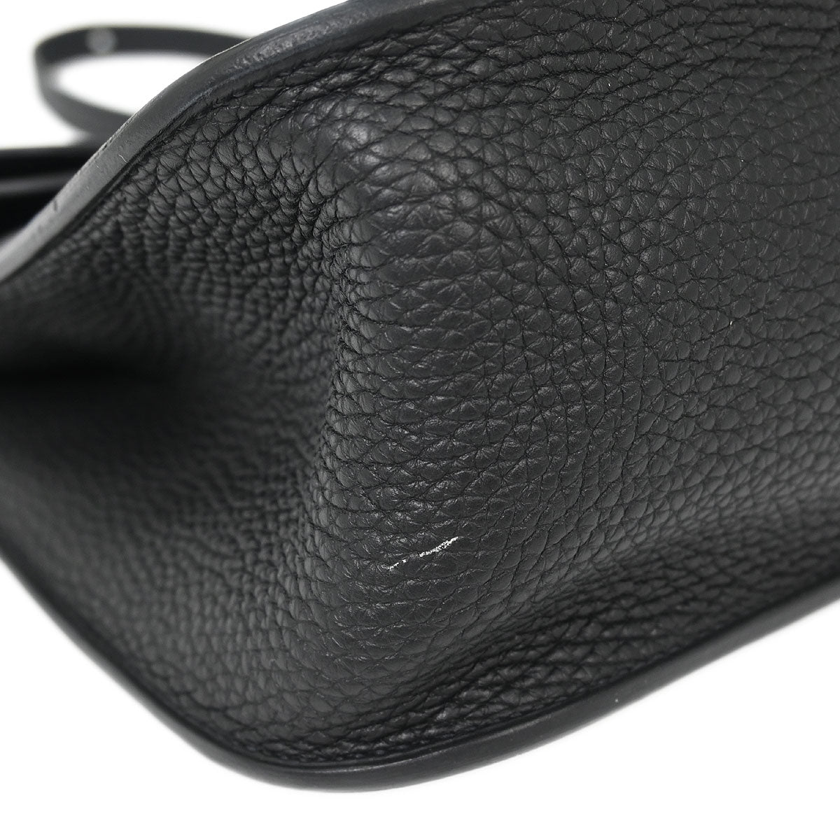Hermes Black Taurillon Clemence Halzan 31 2way Shoulder Tote Bag