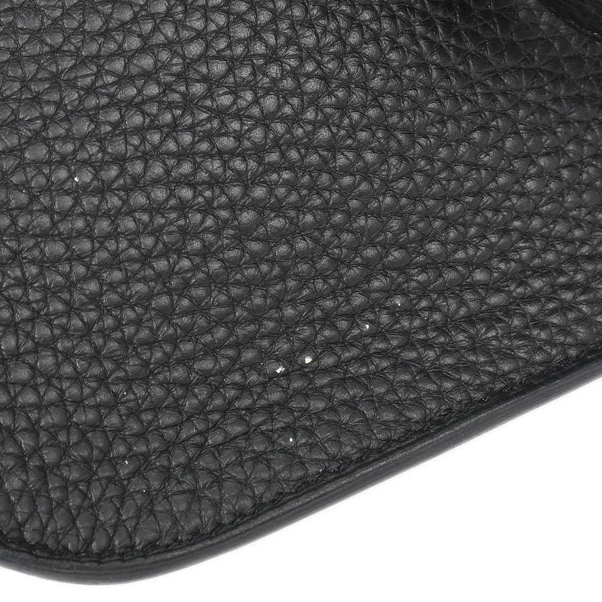 Hermes Black Taurillon Clemence Halzan 31 2way Shoulder Tote Bag