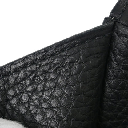 Hermes Black Taurillon Clemence Halzan 31 2way Shoulder Tote Bag