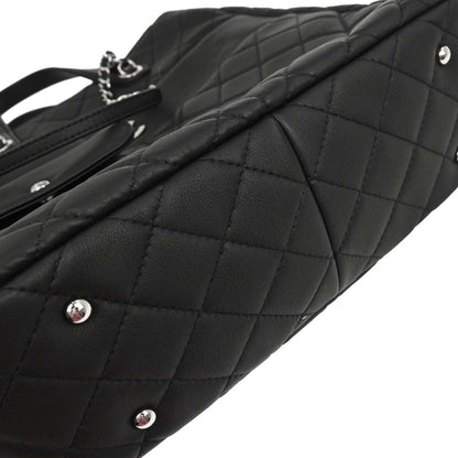 Chanel 2019 Black Lambskin Ultra Pocket Shopping Tote Bag