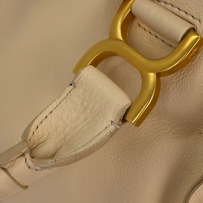 Chloe Beige Leather Marcie 2way Shoulder Handbag