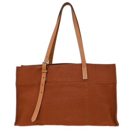 Hermes Brown Canvas Etriviere Elan Tote Bag