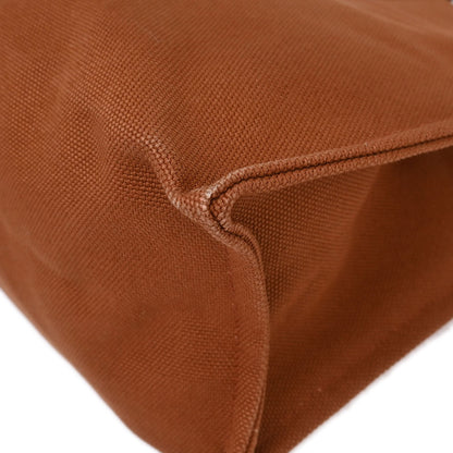Hermes Brown Canvas Etriviere Elan Tote Bag