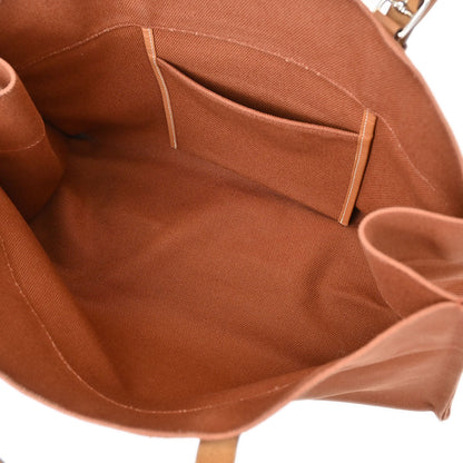 Hermes Brown Canvas Etriviere Elan Tote Bag