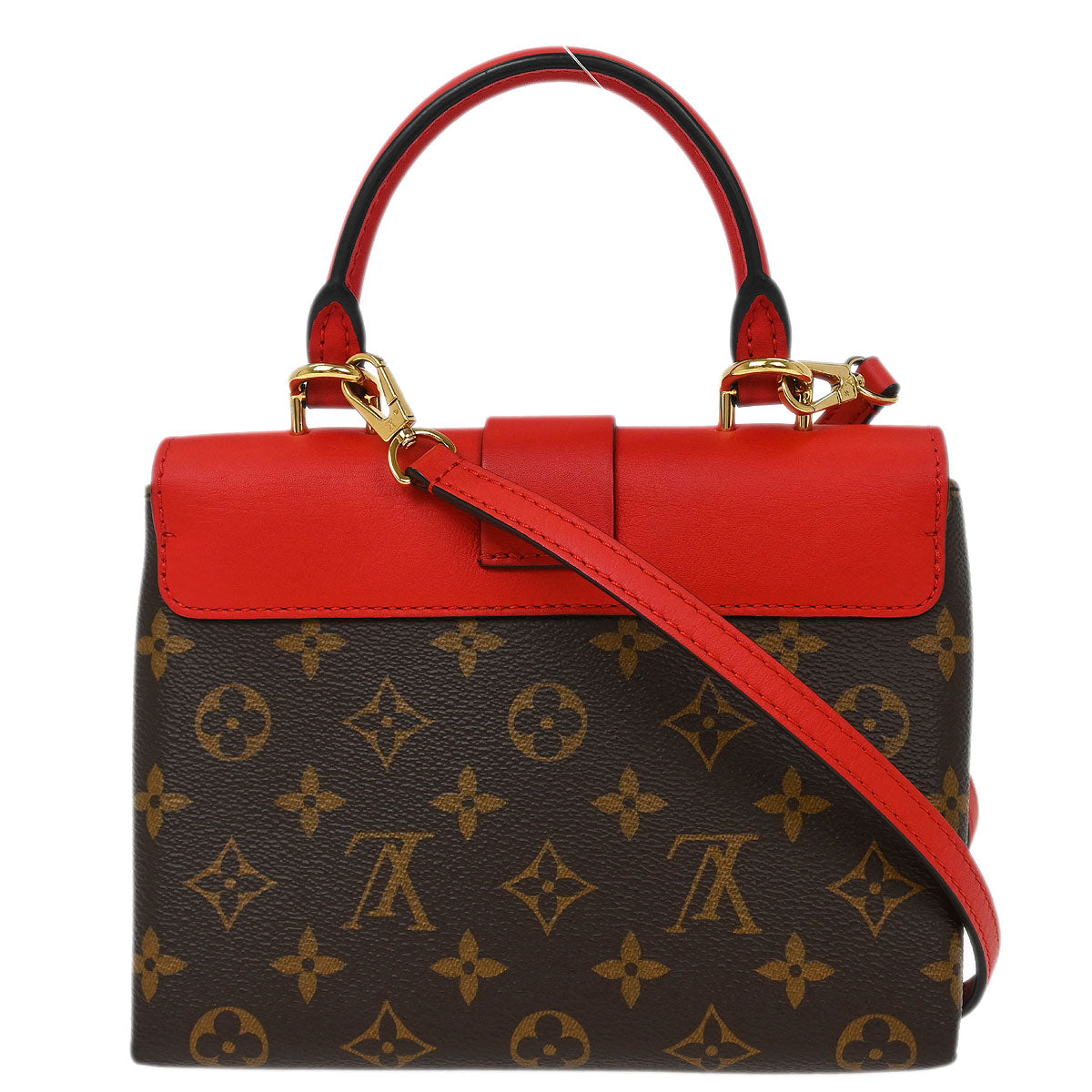 Louis Vuitton Red Monogram Locky BB 2way Shoulder Handbag M44322