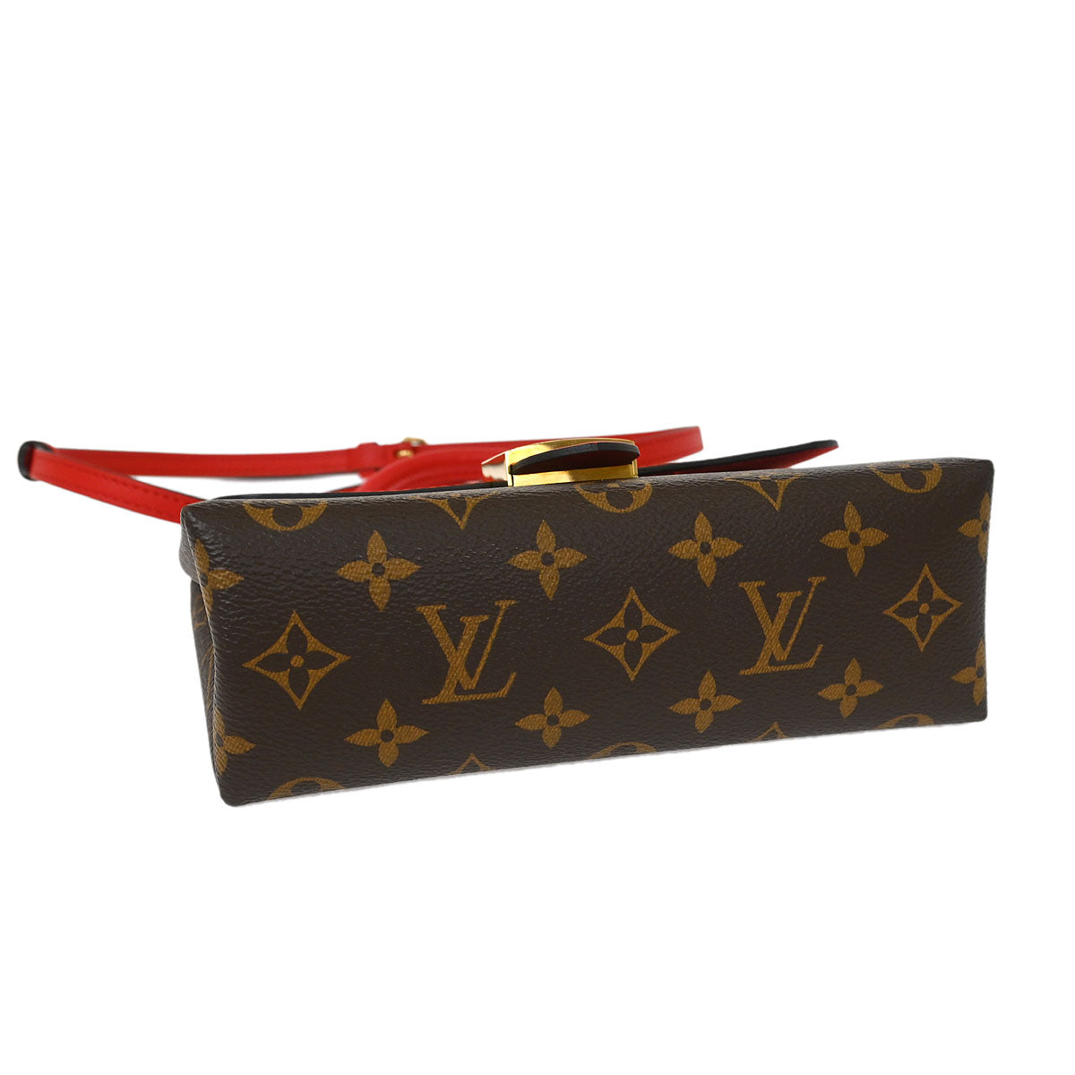 Louis Vuitton Red Monogram Locky BB 2way Shoulder Handbag M44322