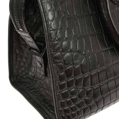 Saint Laurent * Black Cabas 2way Shoulder Handbag