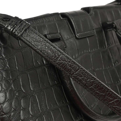 Saint Laurent * Black Cabas 2way Shoulder Handbag