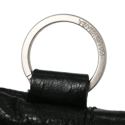 Balenciaga Black Leather Clip M Clutch Bag