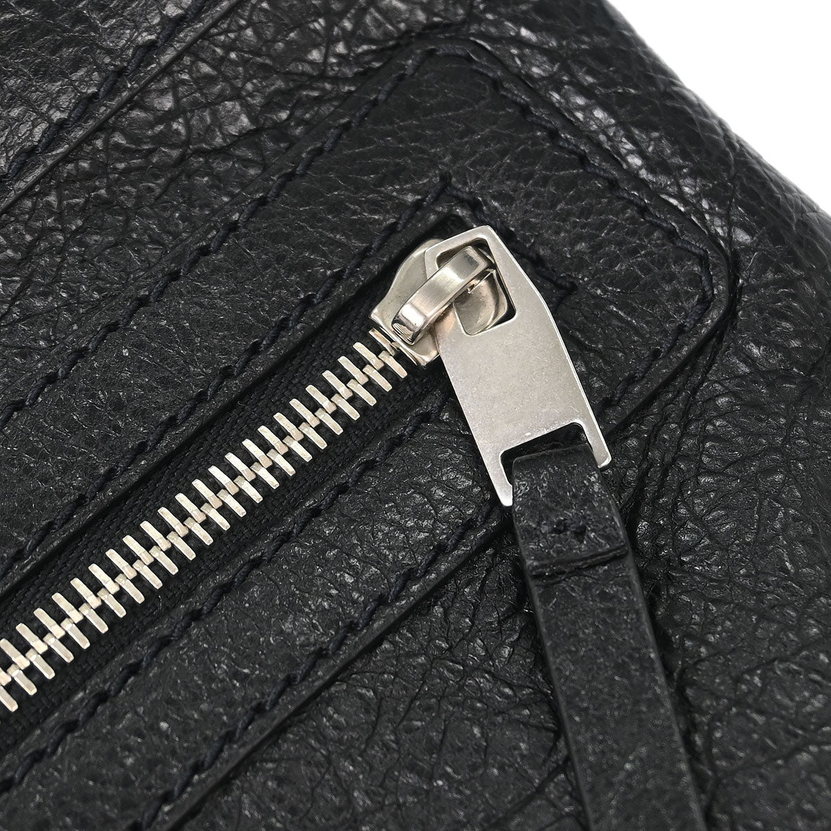 Balenciaga Black Leather Clip M Clutch Bag