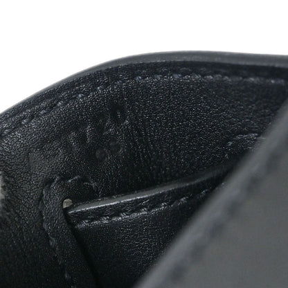 Hermes Black Toile De Camp Cavalcadour Kelly 32 Sellier Handbag