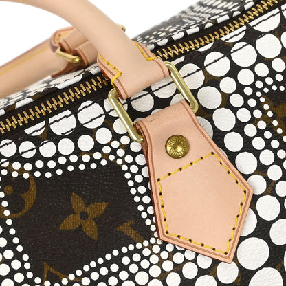 Louis Vuitton Yayoi Kusama White Monogram Town Speedy 30 Handbag M40690