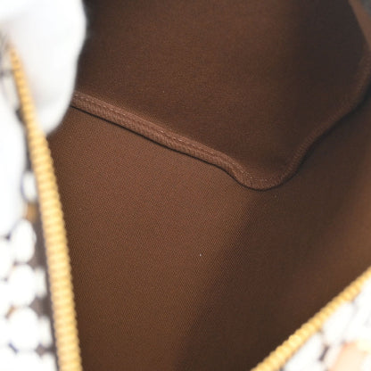 Louis Vuitton Yayoi Kusama White Monogram Town Speedy 30 Handbag M40690