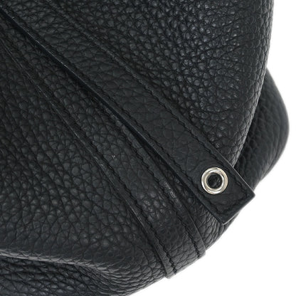 Hermes Black Taurillon Clemence Picotin Lock 18 PM Handbag