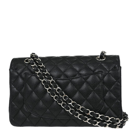 Chanel 2019 Black Caviar Small Classic Double Flap Shoulder Bag