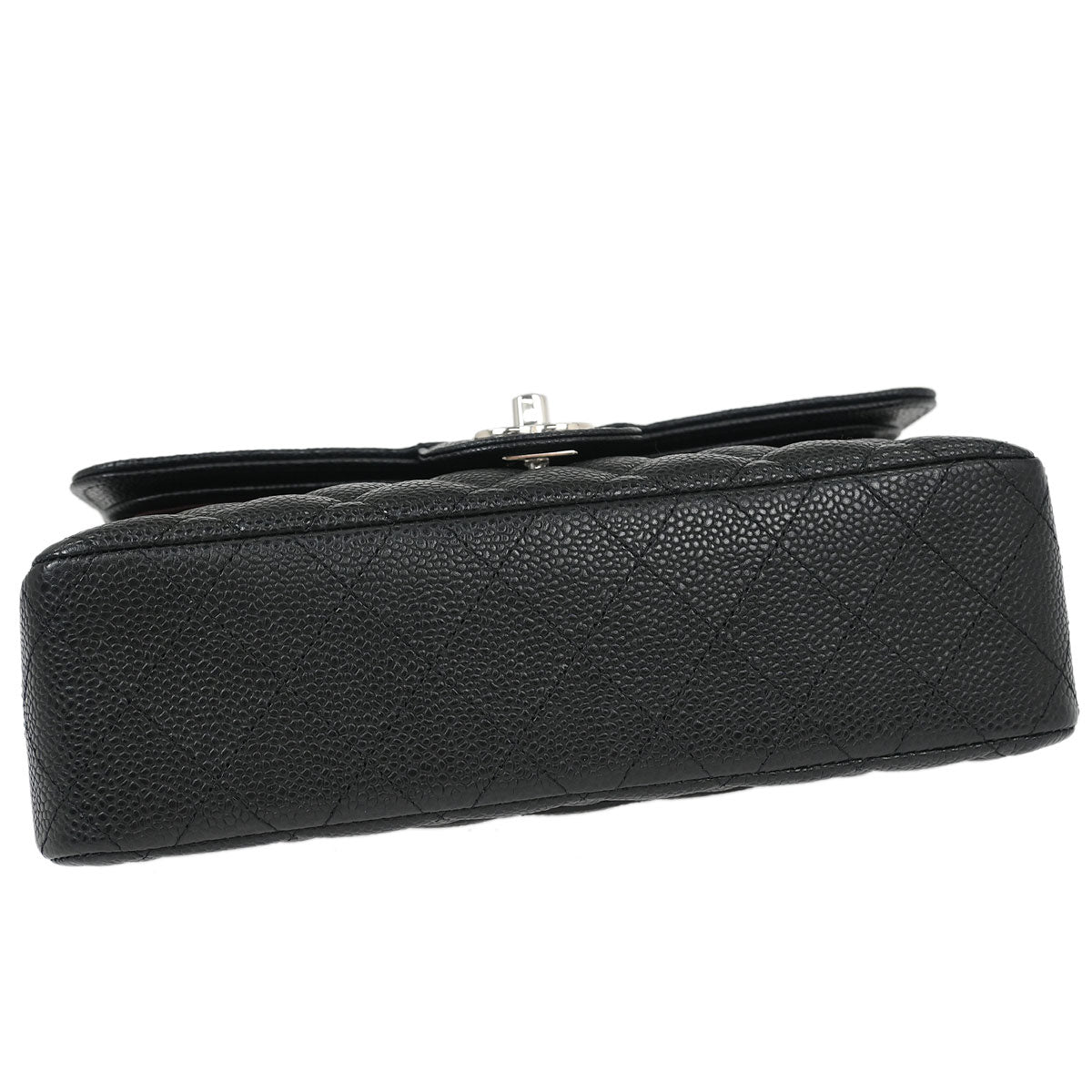 Chanel 2019 Black Caviar Small Classic Double Flap Shoulder Bag