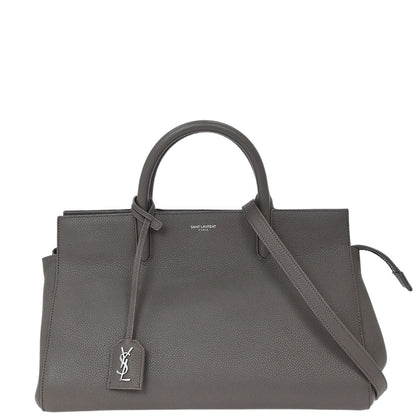 Saint Laurent Gray Cabas Rive 2way Shoulder Handbag