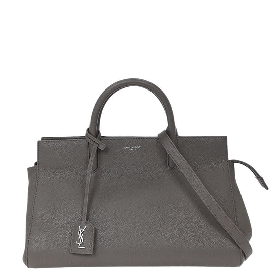 Saint Laurent Gray Cabas Rive 2way Shoulder Handbag