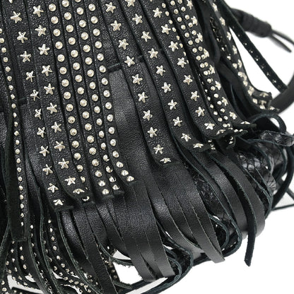 Saint Laurent Black Emmanuelle Fringe Shoulder Bag