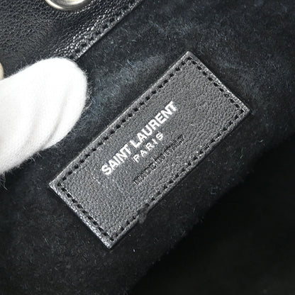 Saint Laurent Black Emmanuelle Fringe Shoulder Bag