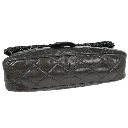 Chanel 2012 Gray Calfskin Chain Me Shoulder Bag