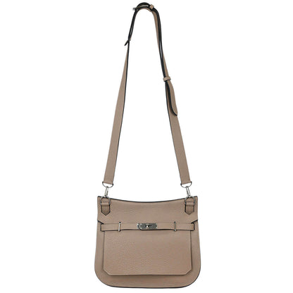 Hermes Gris Tourterelle Taurillon Clemence Jypsiere 28 Shoulder Bag