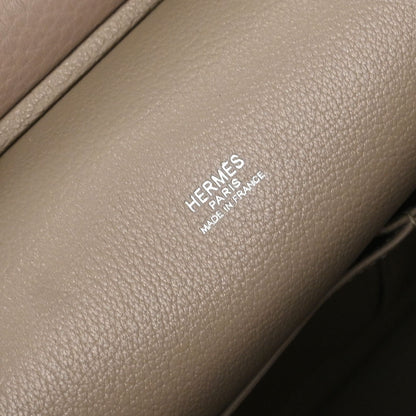 Hermes Gris Tourterelle Taurillon Clemence Jypsiere 28 Shoulder Bag