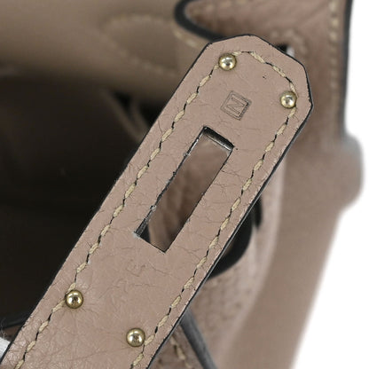 Hermes Gris Tourterelle Taurillon Clemence Jypsiere 28 Shoulder Bag