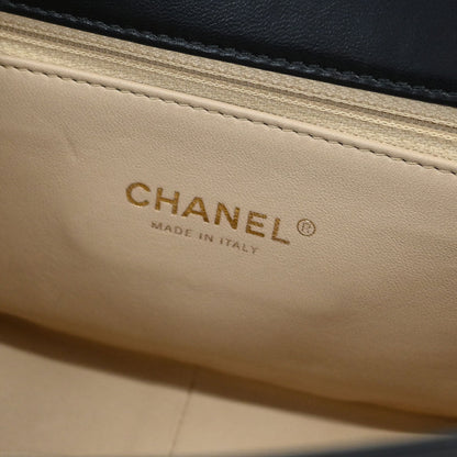 Chanel Black Lambskin 2way Shoulder Handbag