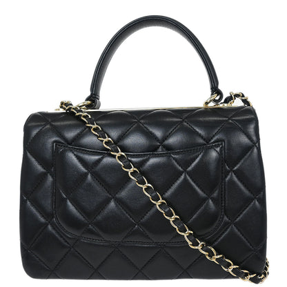 Chanel Black Lambskin Trendy CC 2way Shoulder Handbag