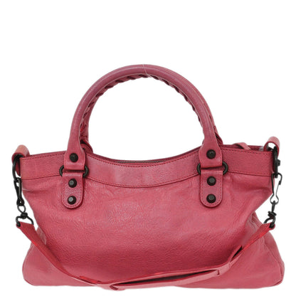 Balenciaga Pink The First 2way Shoulder Handbag